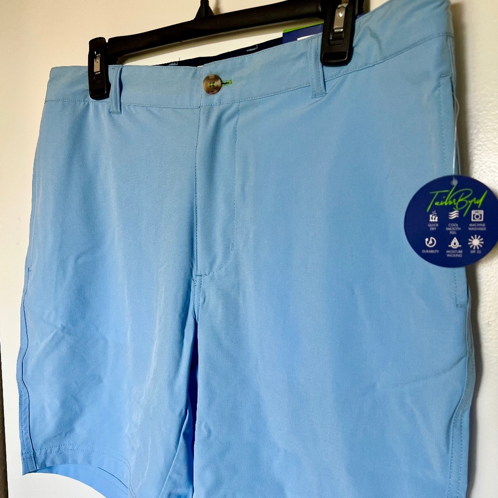 Tailorbird Classic Performance Stretch Shorts - Peri Blue